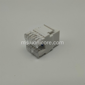 180 darjah RJ45 Punch Down Keystone Jack